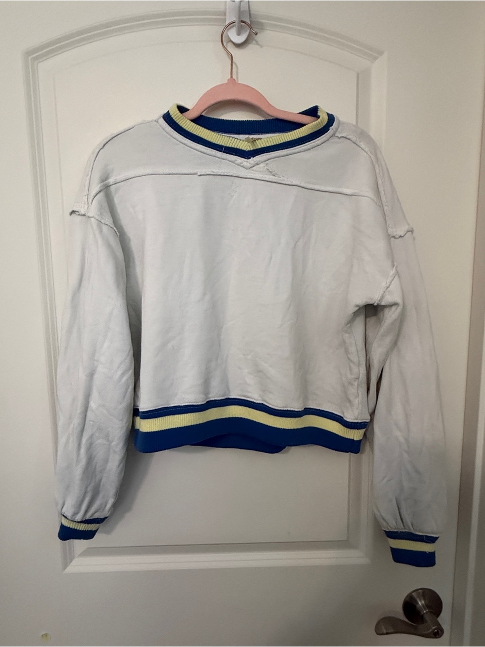 Free People White Sweatshirt XS